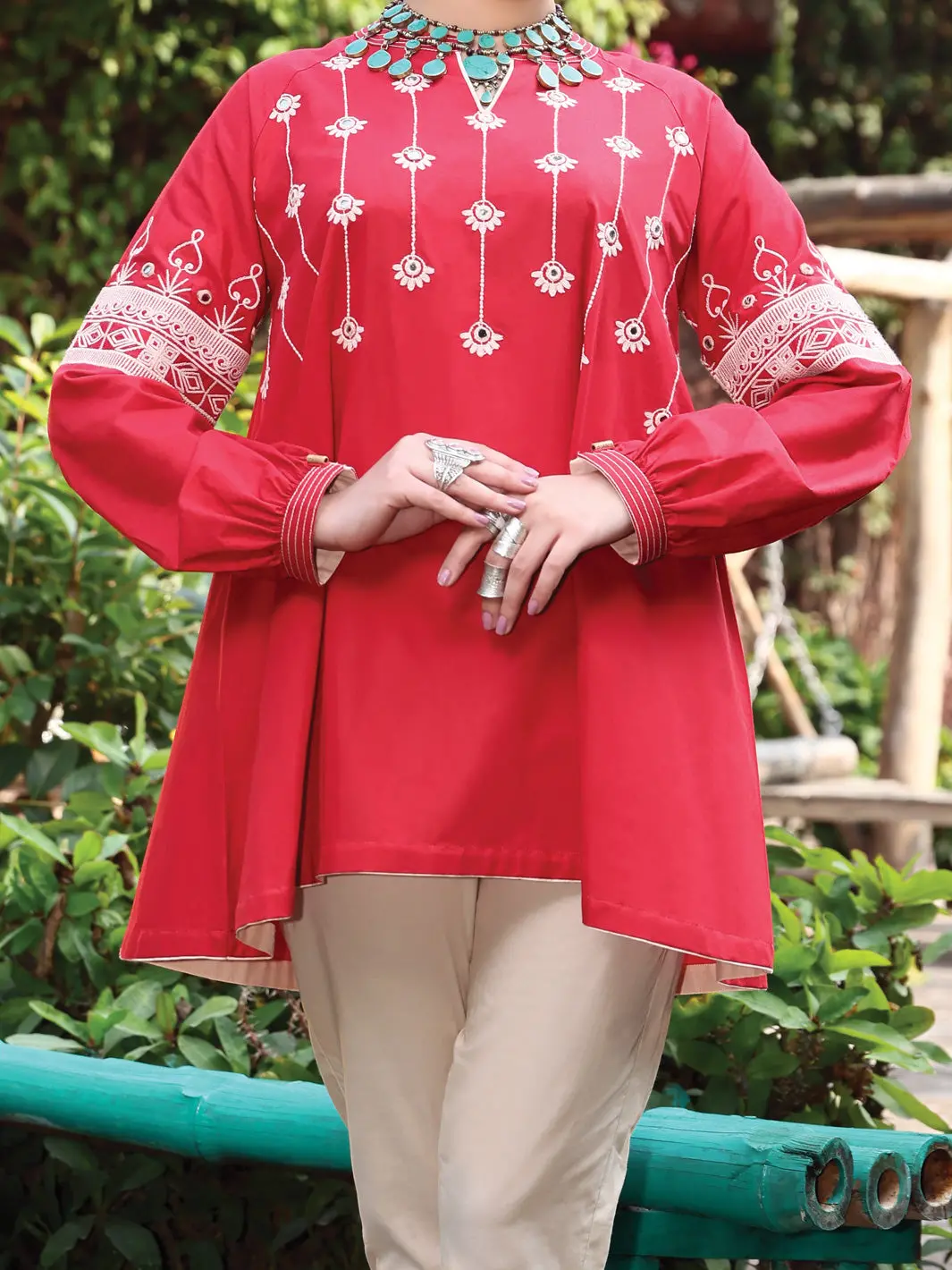 Red Lawn Tunic - Al-Lk-775 1