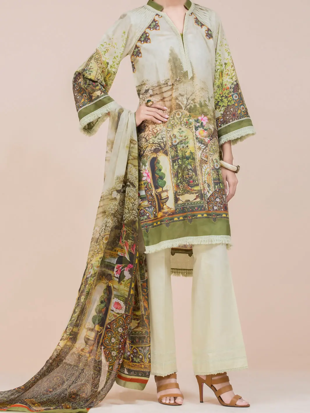 Ivory 3Pc Stitched - Alp-3Ps-787 1