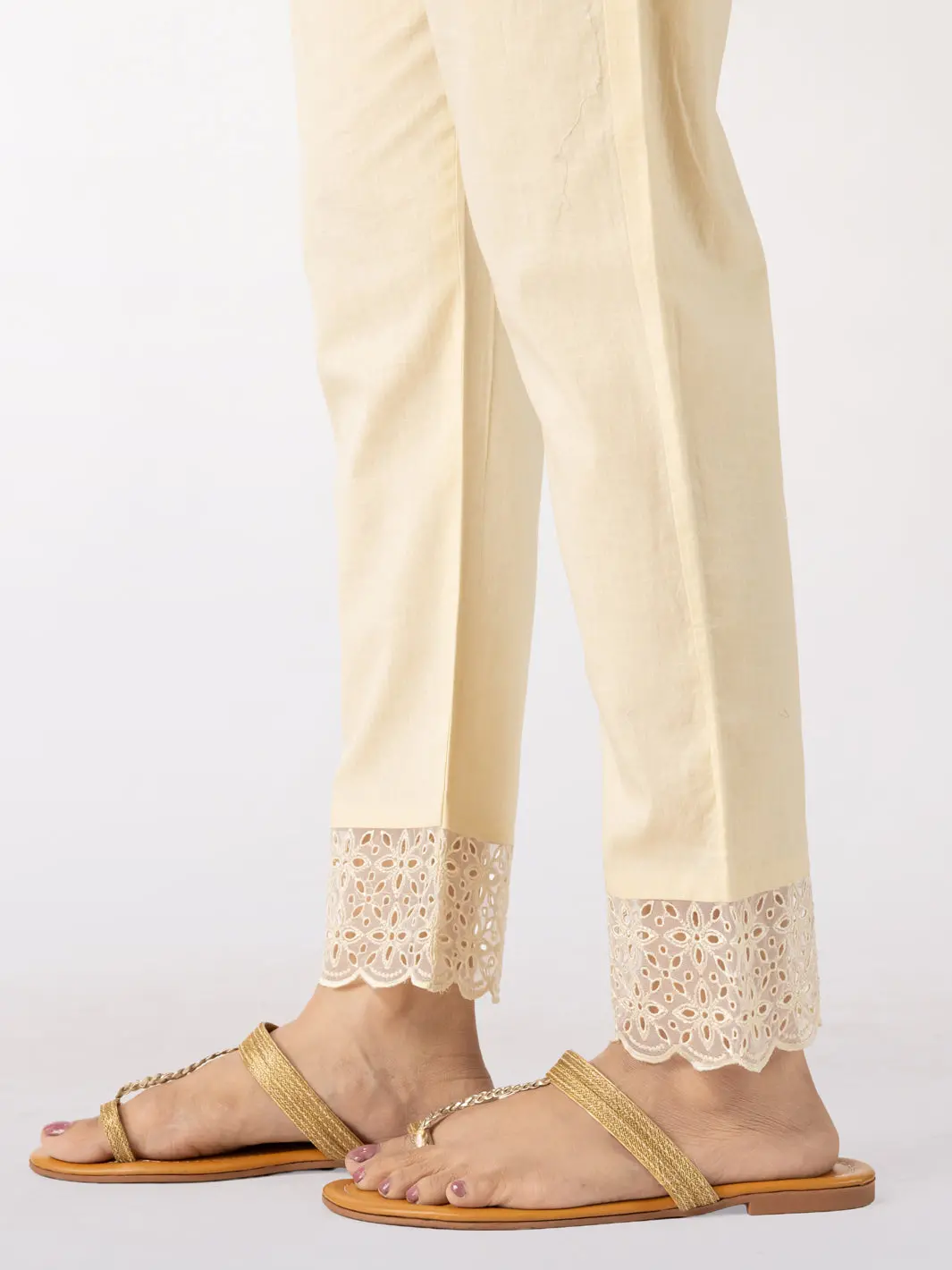 Beige Dyed Trousers - Al-T-791 1
