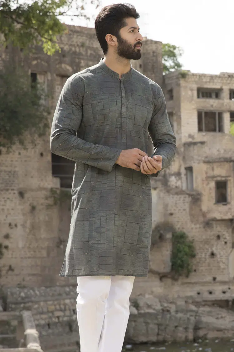 Blue Kurta - Al-K-792B 1