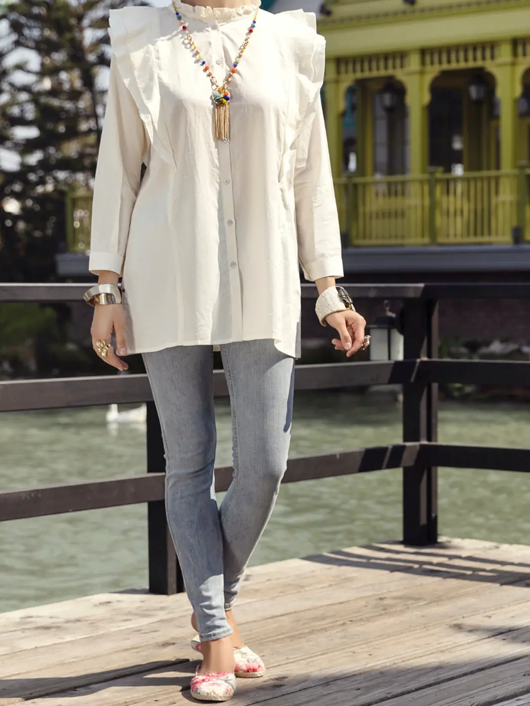 Off White Tunic - Al-Lk-808 1