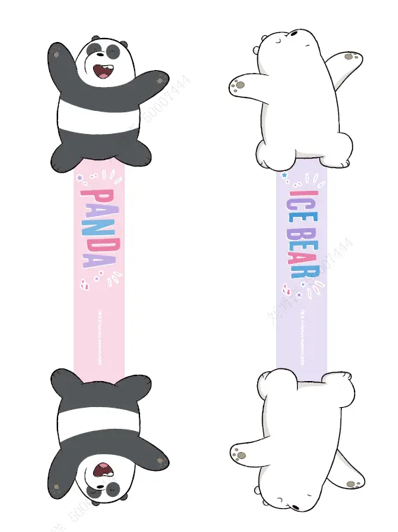 We Bare Bears Seaside Music Festival Cable Organizers (2 Pcs)(Ice Bear & Panda) 1