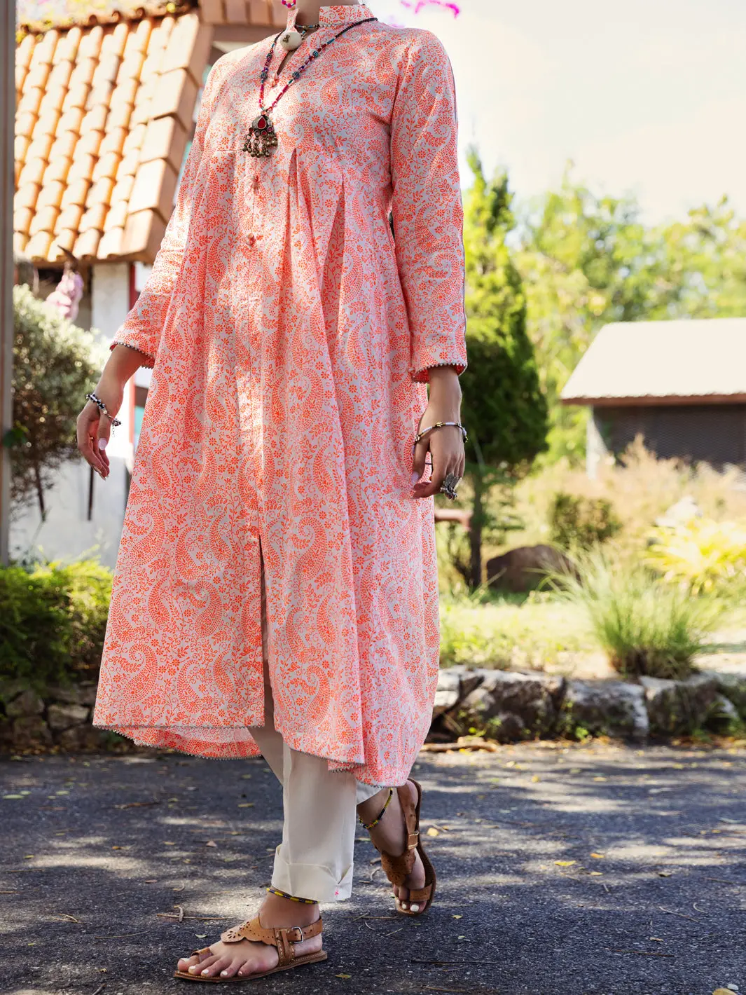 Orange Kurti - Al-Lk-863 1