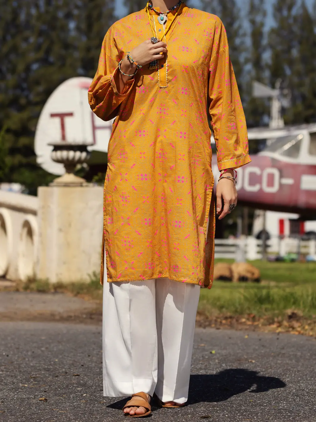Orange Kurti - Al-Lk-865 1
