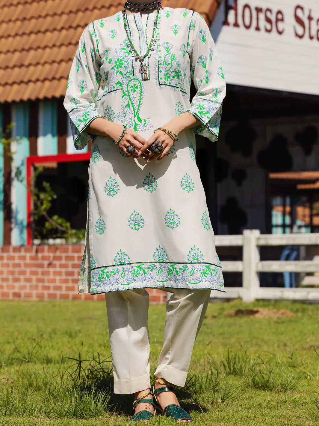 Sage Green Kurti - Al-Lk-867 1