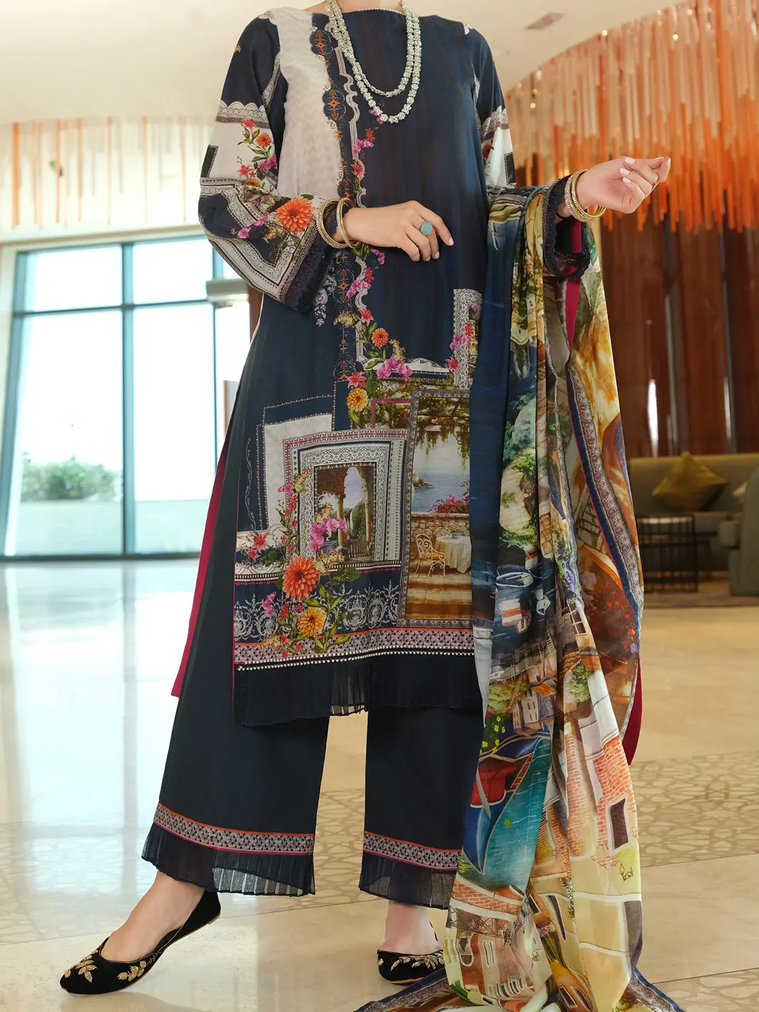 Blue Lawn 2Pc Unstitched - Alp-2Ps-916 1