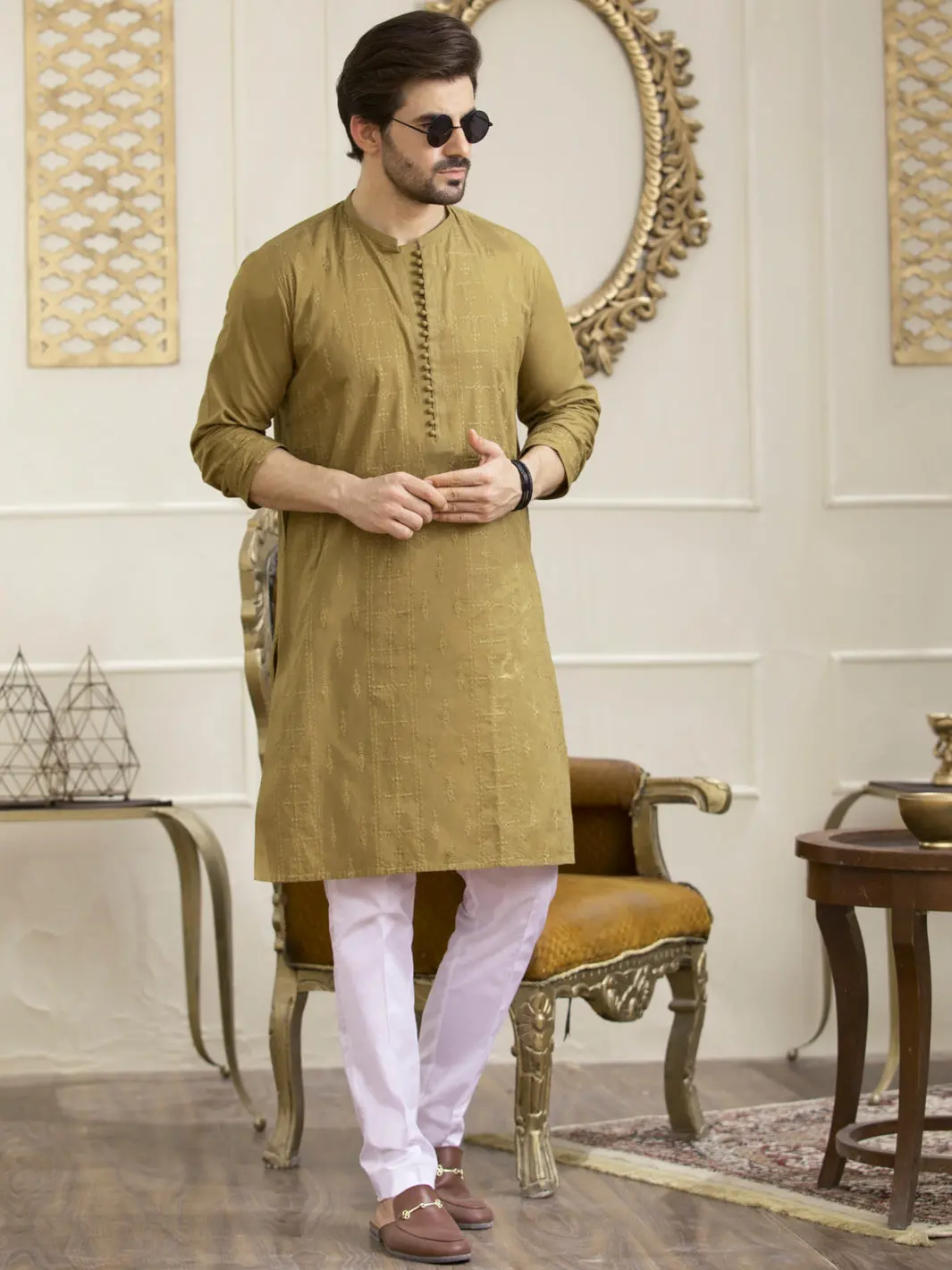 Green Kurta - Al-K-929C 1