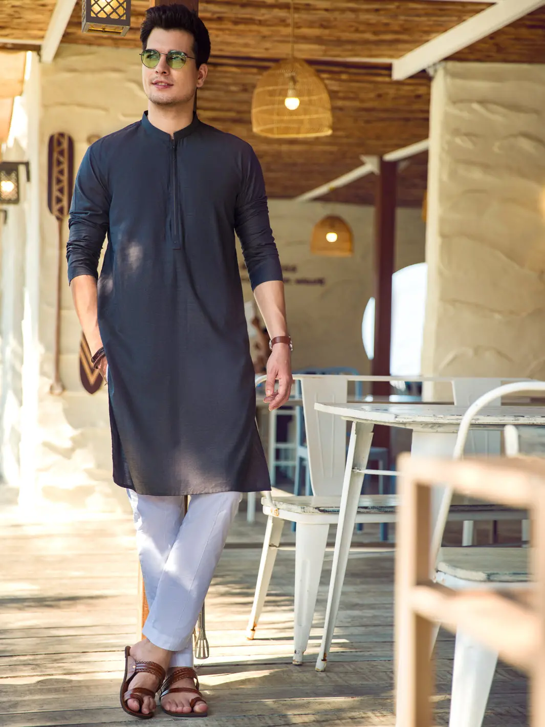 Grey Kurta - Al-K-942 1