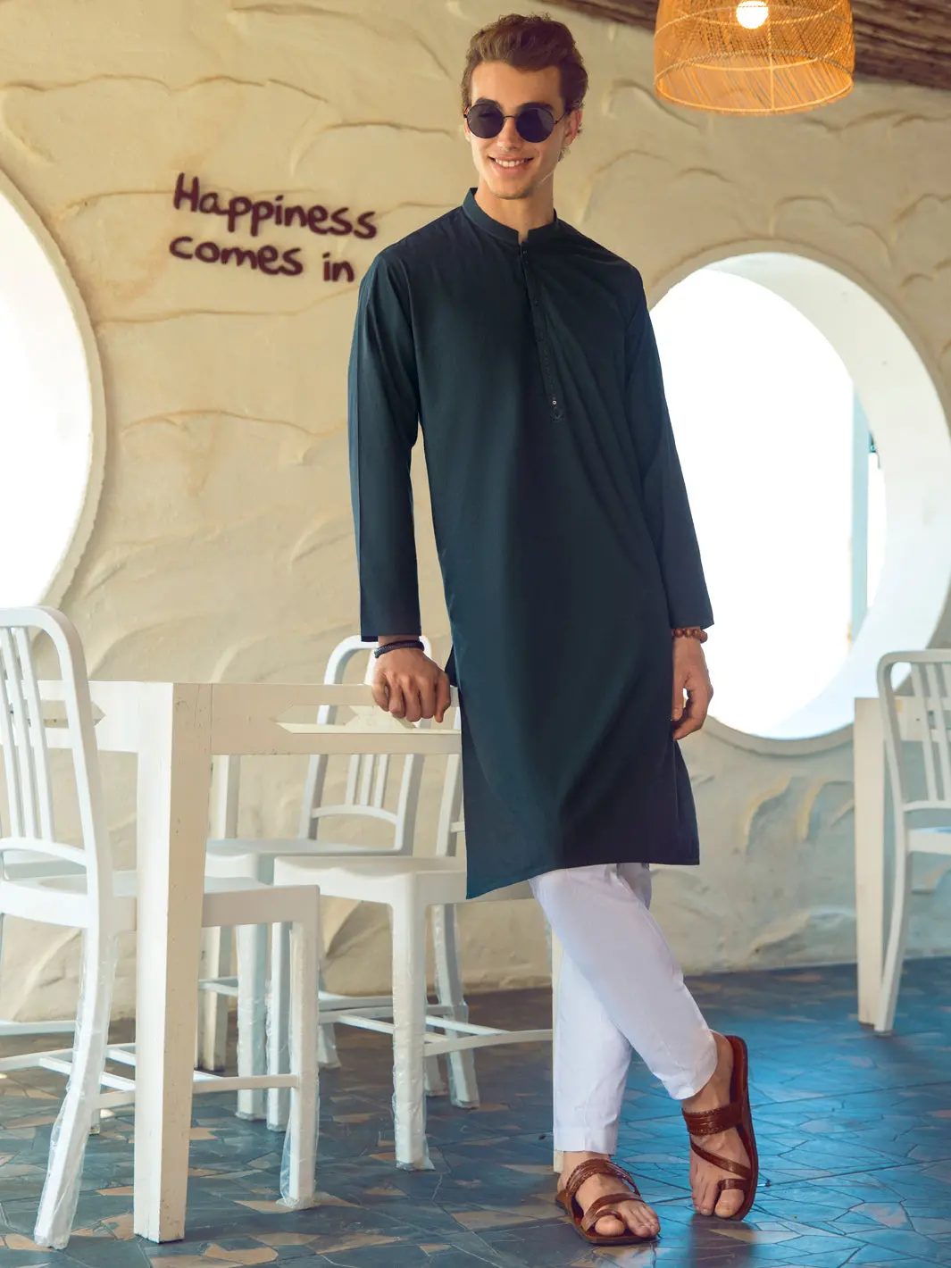 Green Kurta - Al-K-950 1