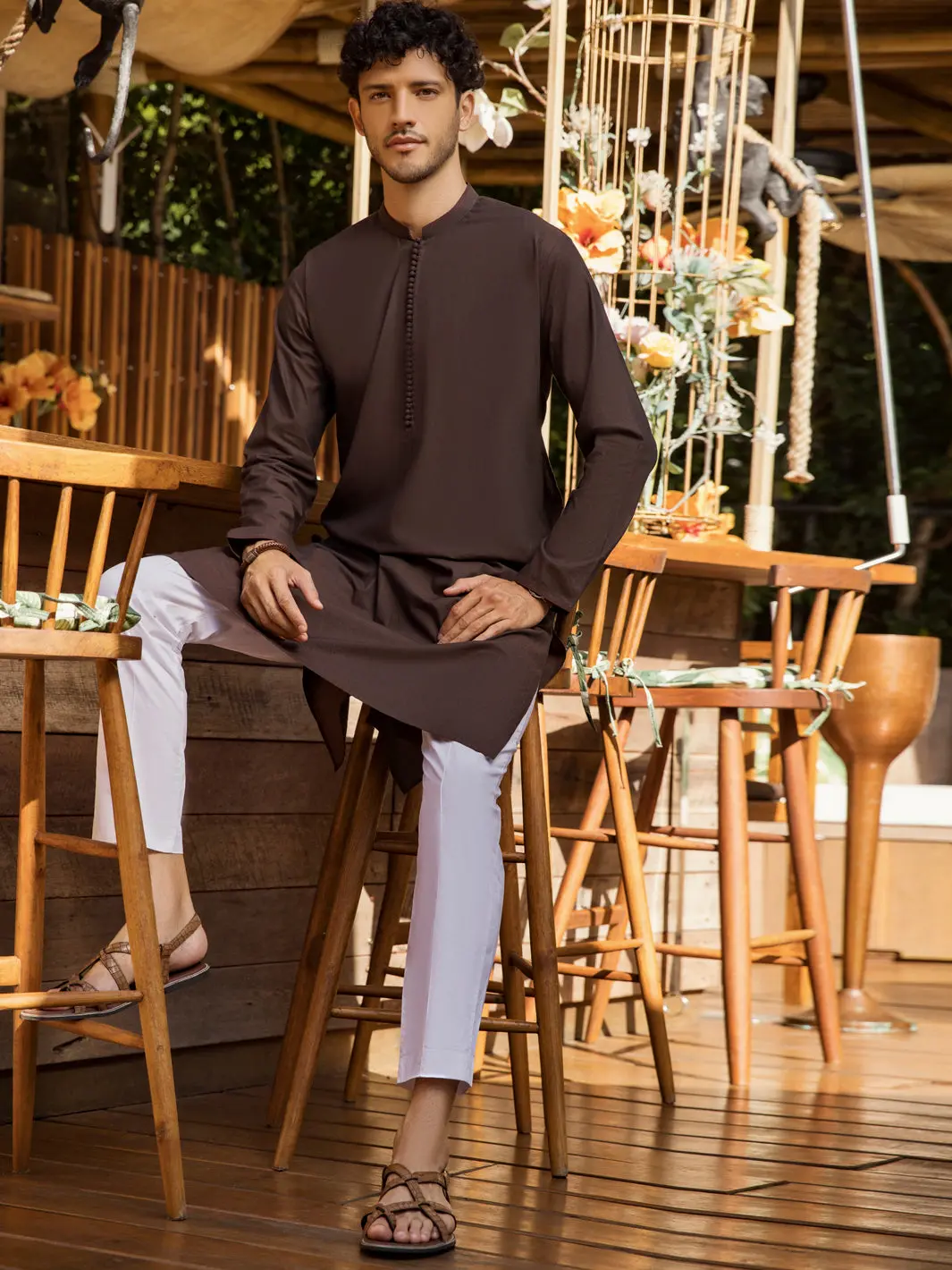 Brown Kurta - Al-K-955 1