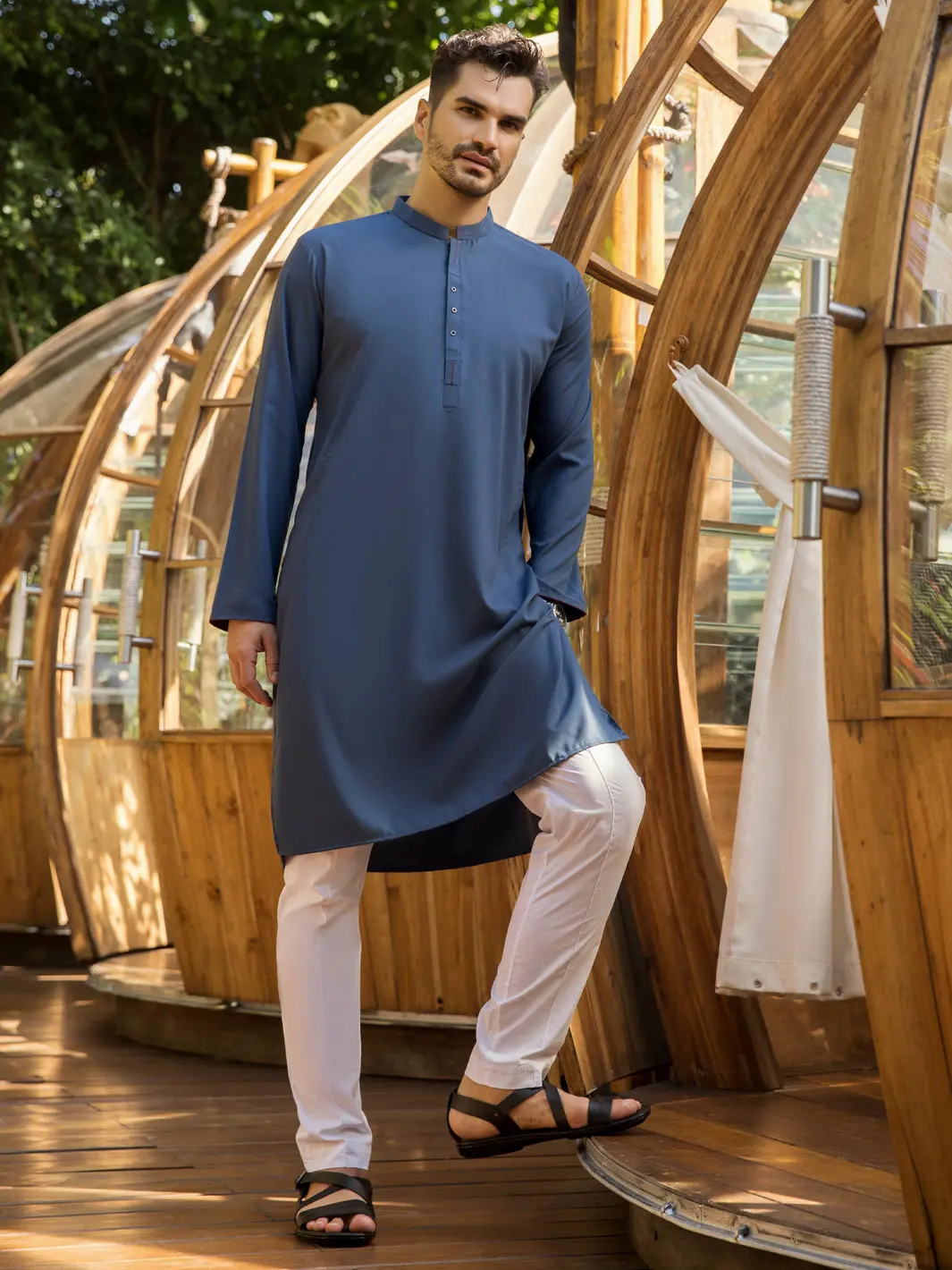 Blue Kurta - Al-K-956 1