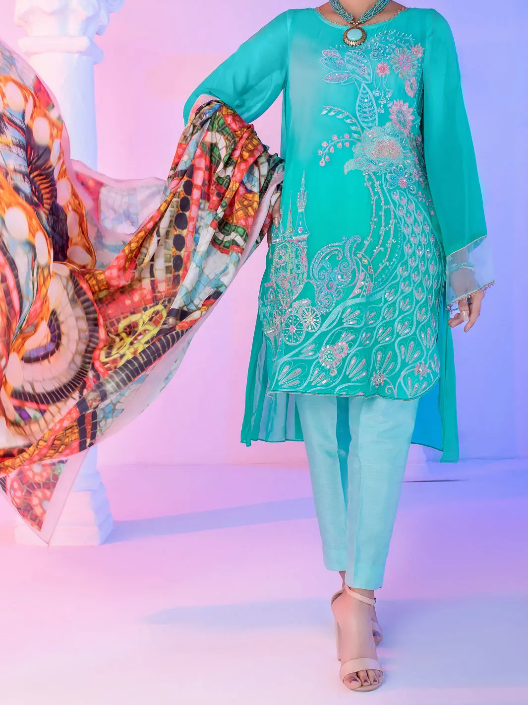 Ferozi Georgette 3Pc Unstitched - Alp-3Ps-957 1