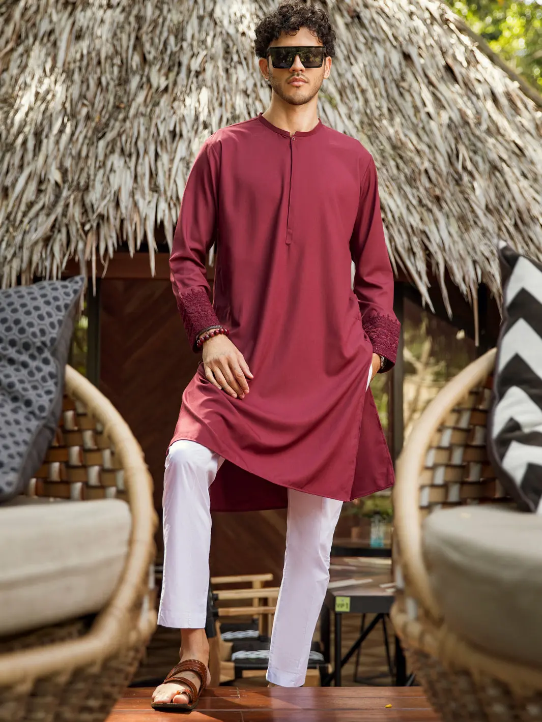 Maroon Kurta - Al-K-958 1