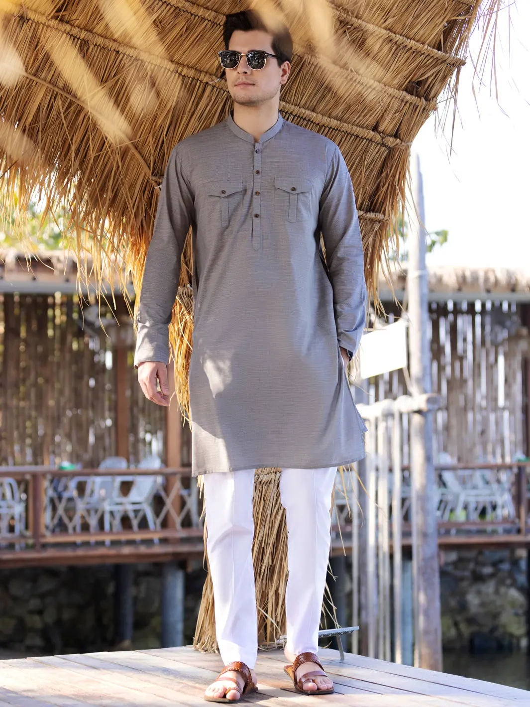 Blue Kurta - Al-K-963 1
