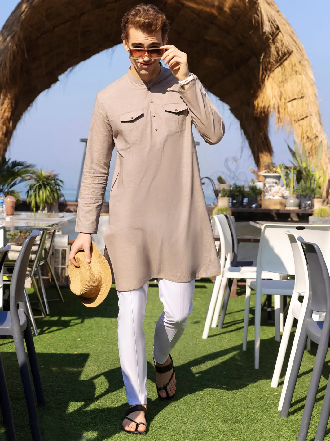 Brown Kurta - Al-K-967 1