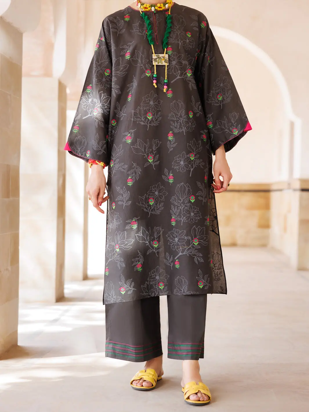 Charcoal Cambric Tunic - Al-Lk-969 1