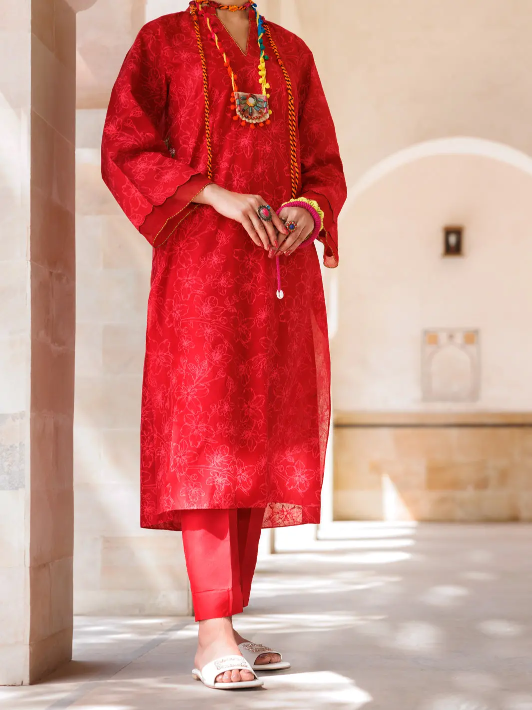 Red Lawn Tunic - Al-Lk-970 1