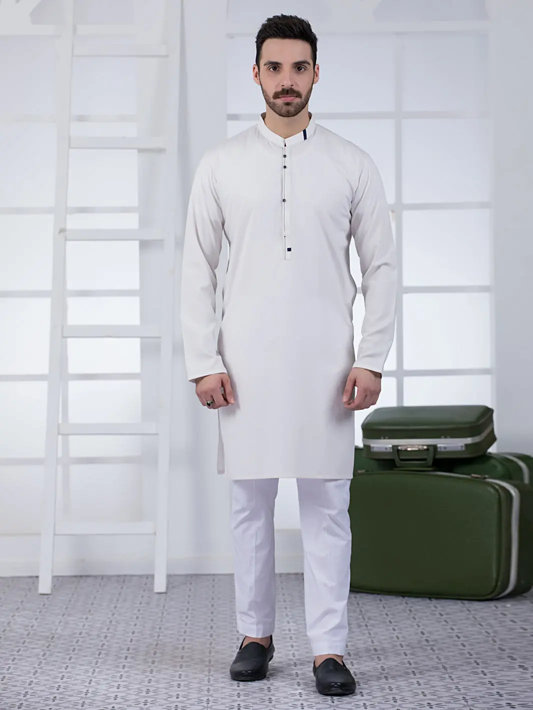 White Kurta - Al-K-986 1