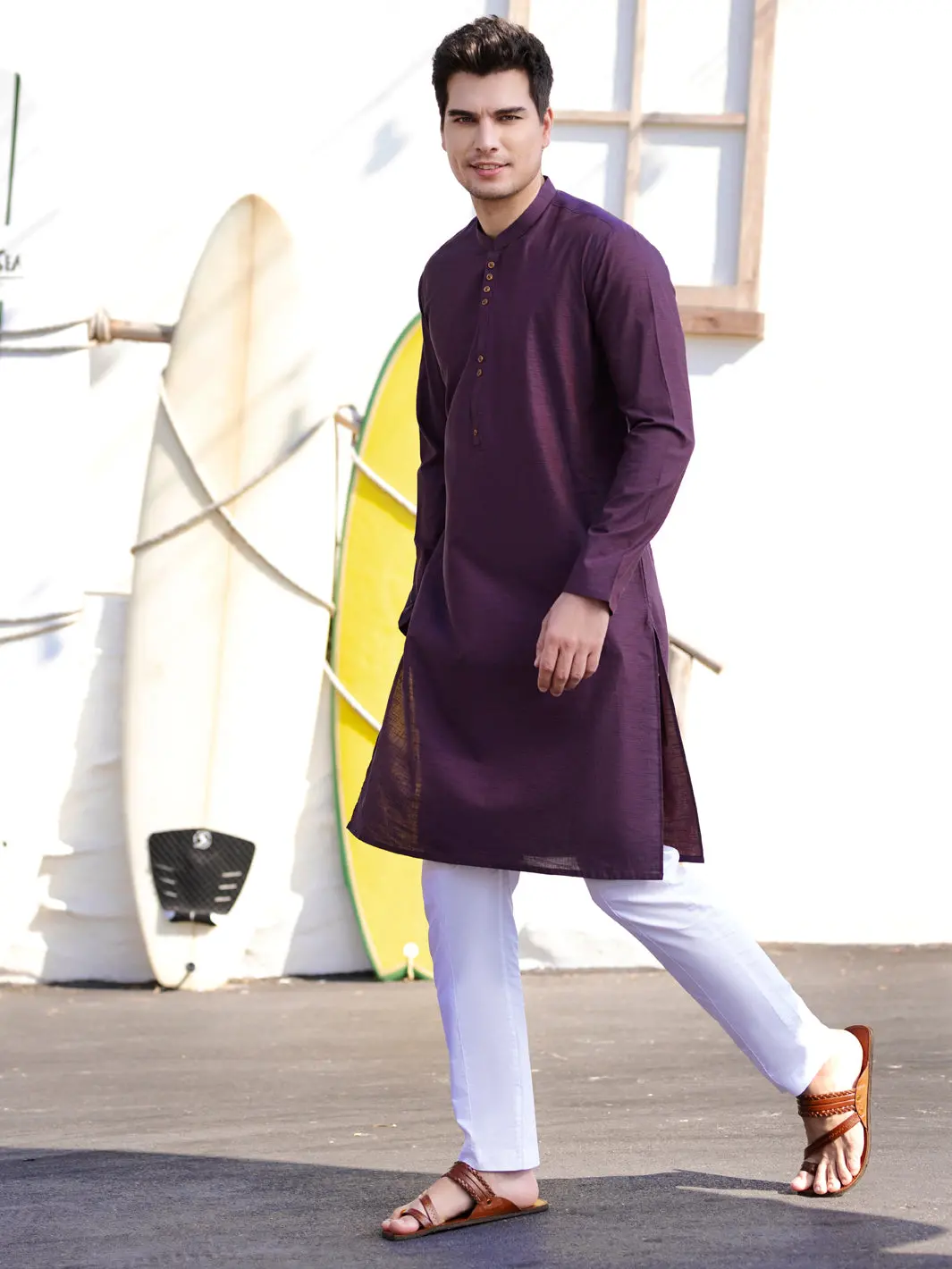 Purple Kurta - Al-K-990 1