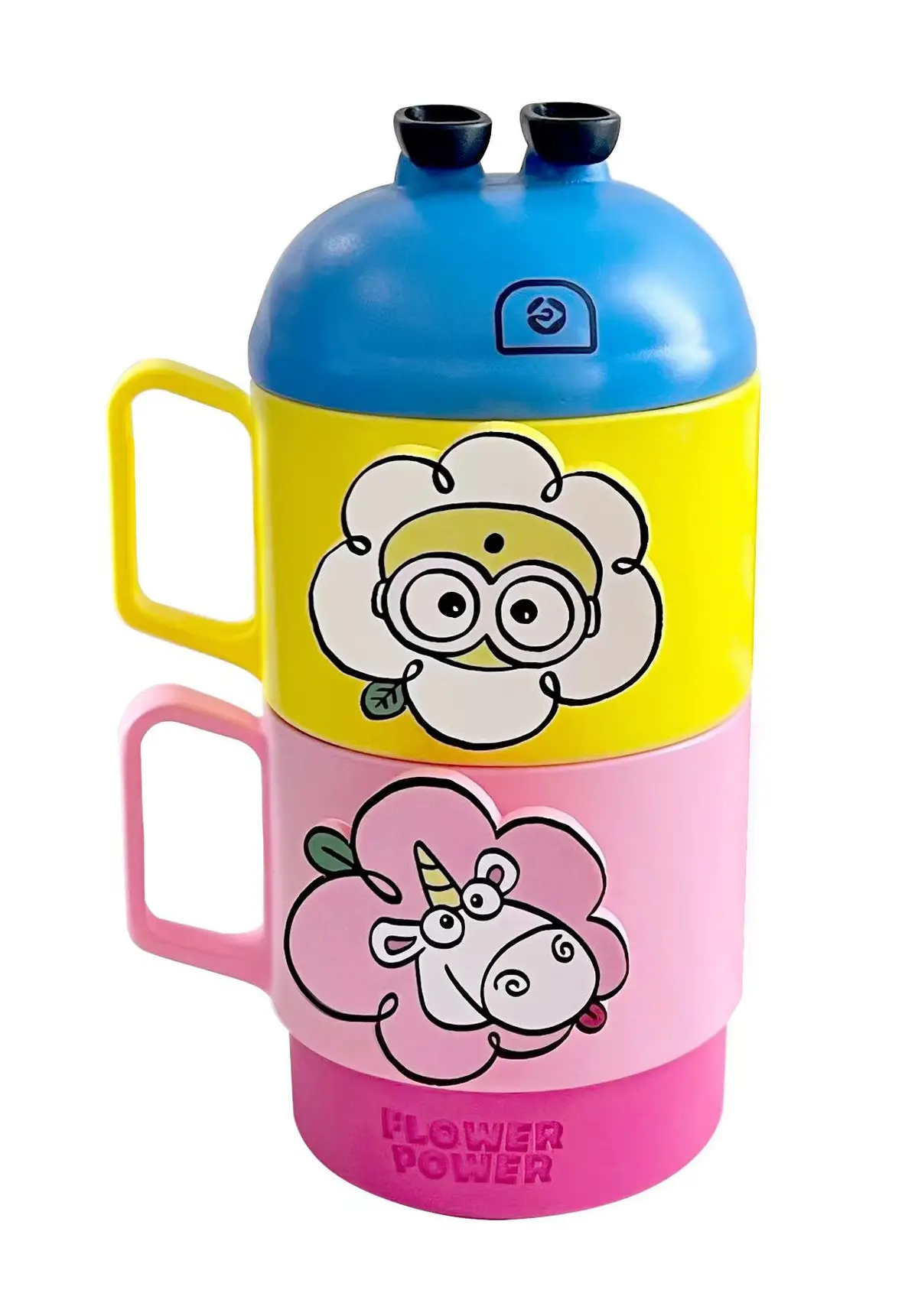 Daisy Minions Collection Stackable Plastic Cups Set (2 Pcs) 1