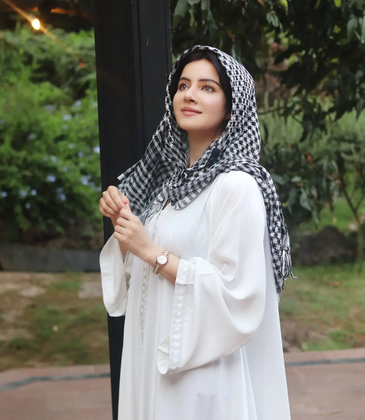 Hooram White Abaya | Elegant Modest Wear For Women | Premium Nida Fabric | Haya By Rabi 1