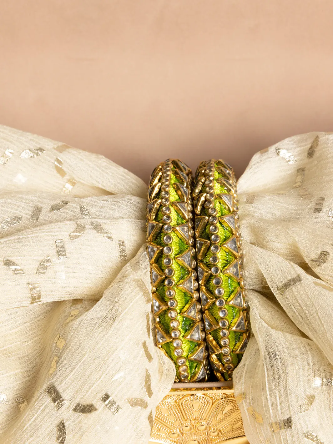 Parrot Green Bangles - Al-Bg-1044 1