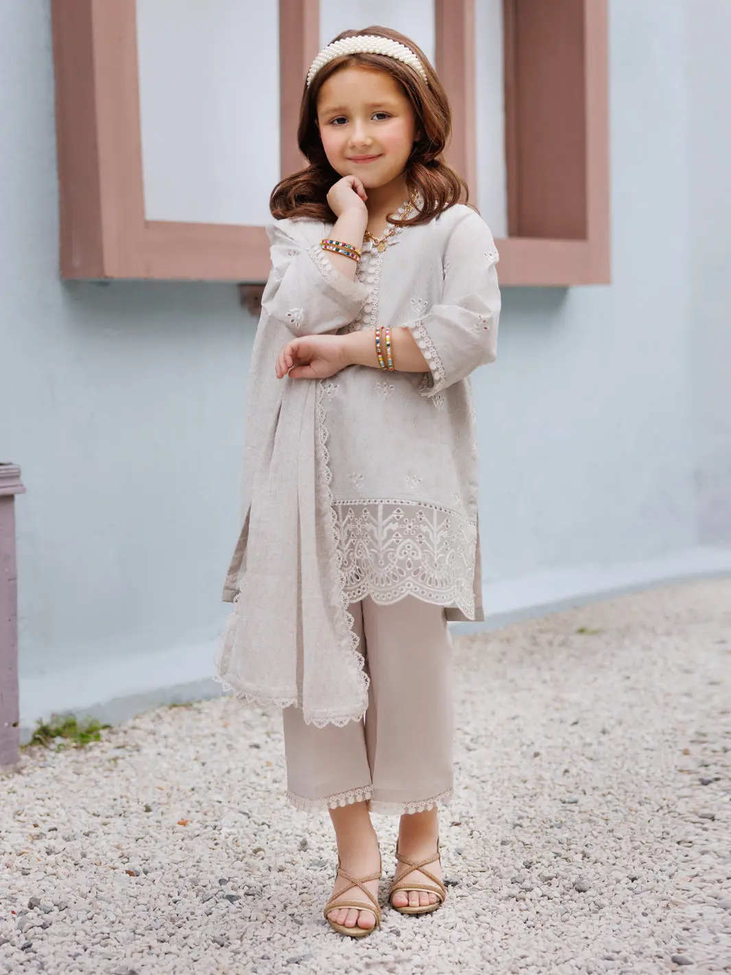 Light Grey Lawn Formal 3Pc Stitched - Algr-3Ps-Ls-035 1
