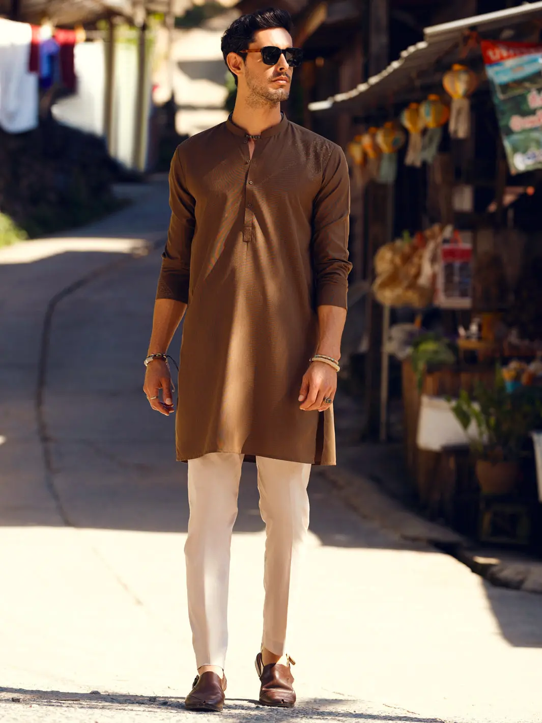 Brown Kurta - Al-K-1091 1