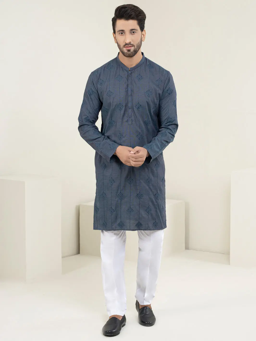 Blue Kurta - Al-K-1120B 1