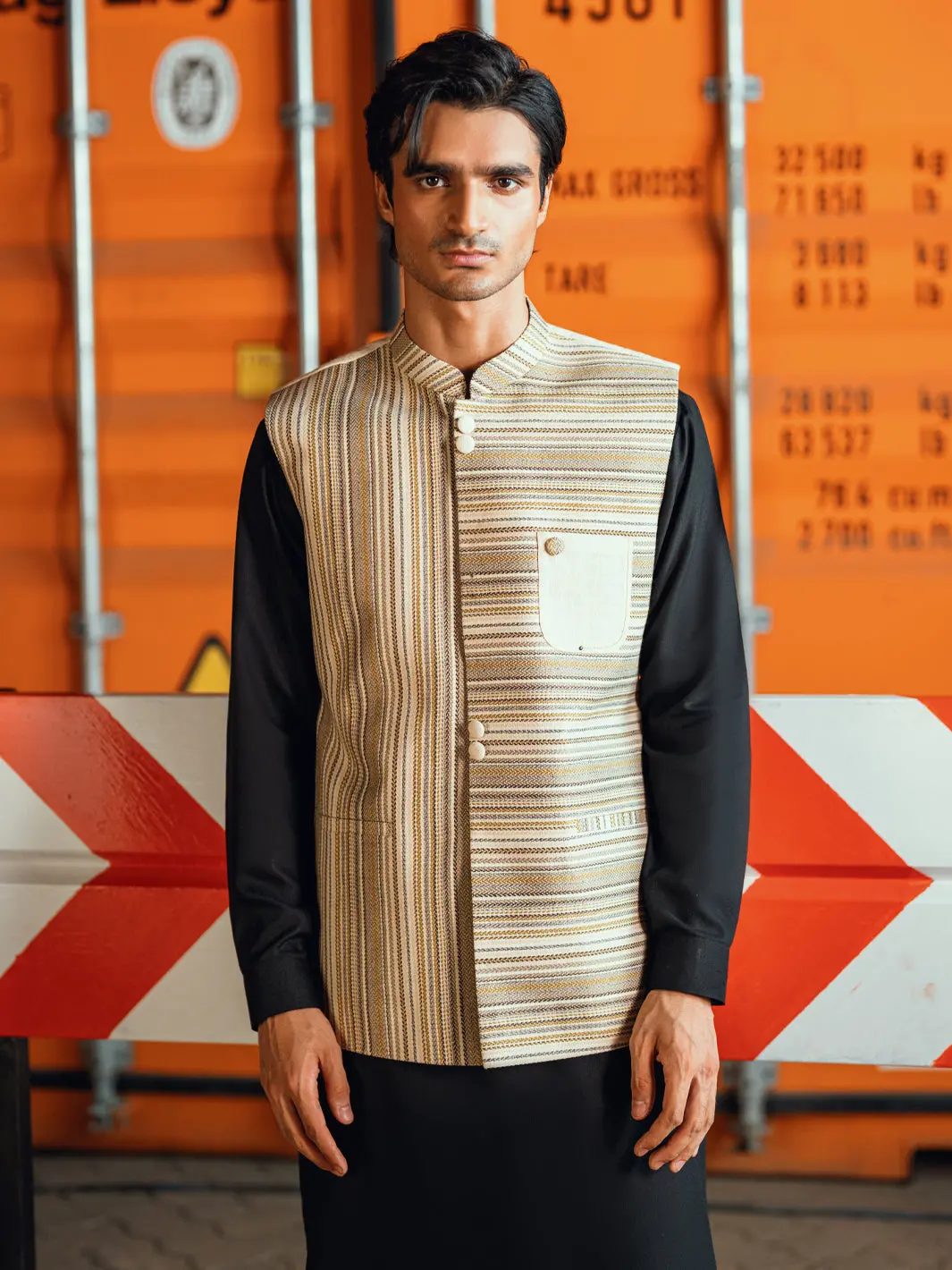 Cream Formal Waistcoat - Al-Wc-494 1
