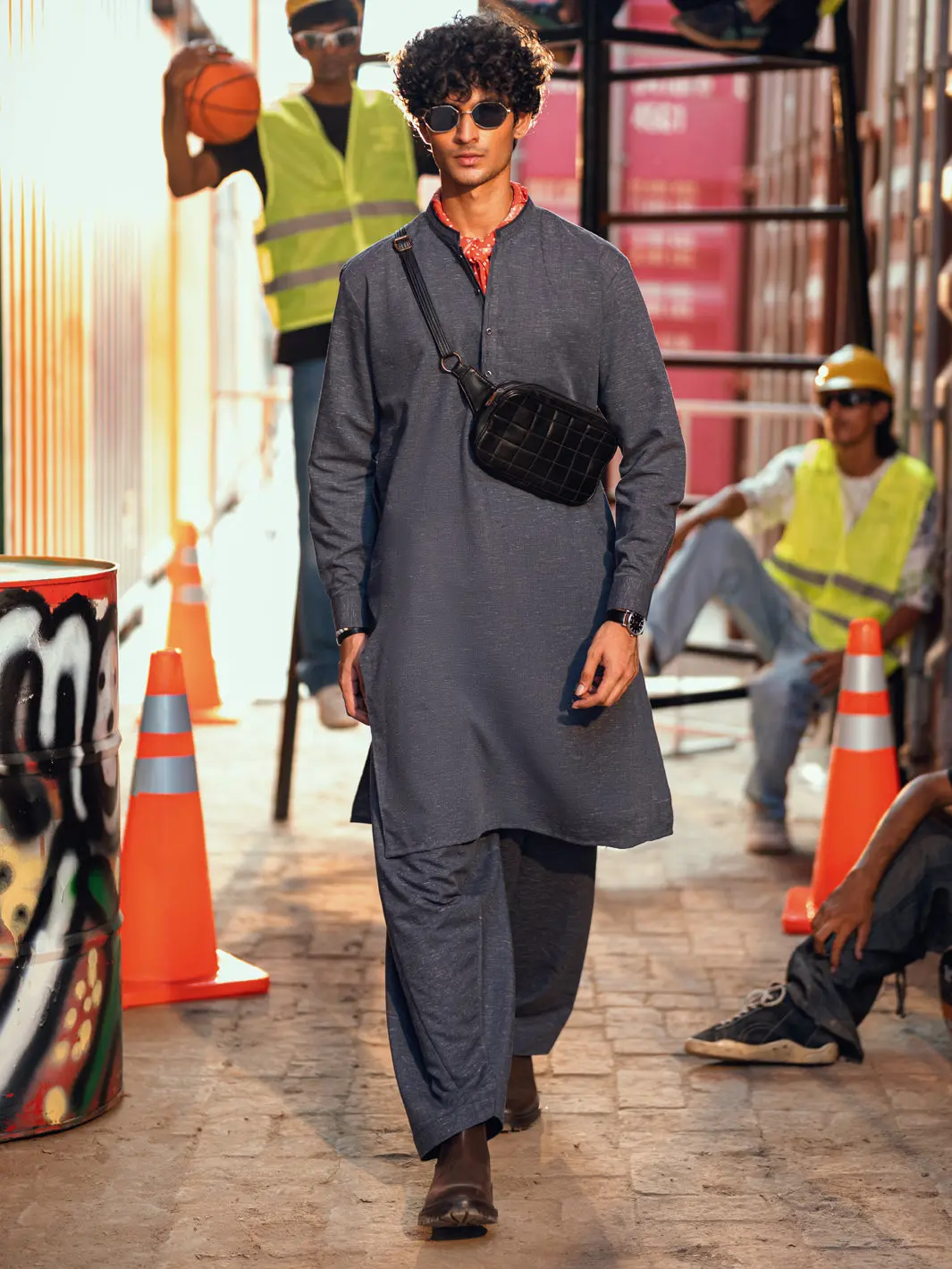 Blue Kameez Shalwar - Al-Ks-3290 1