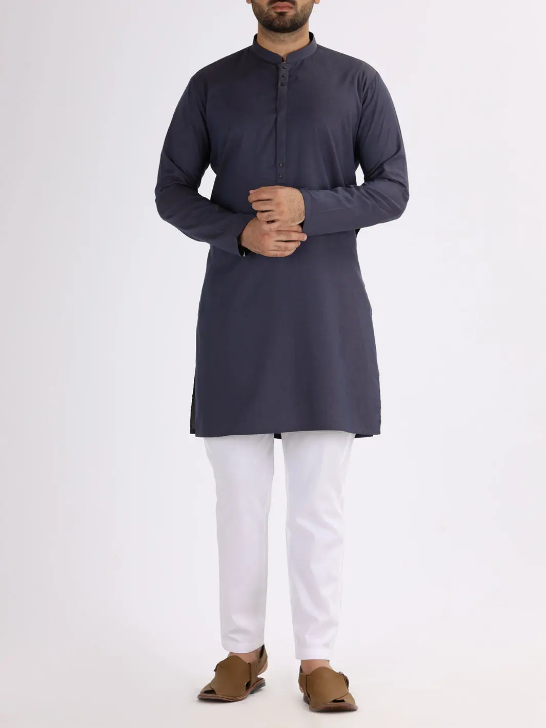 Purple Blended Kurta - Al-K-822 1