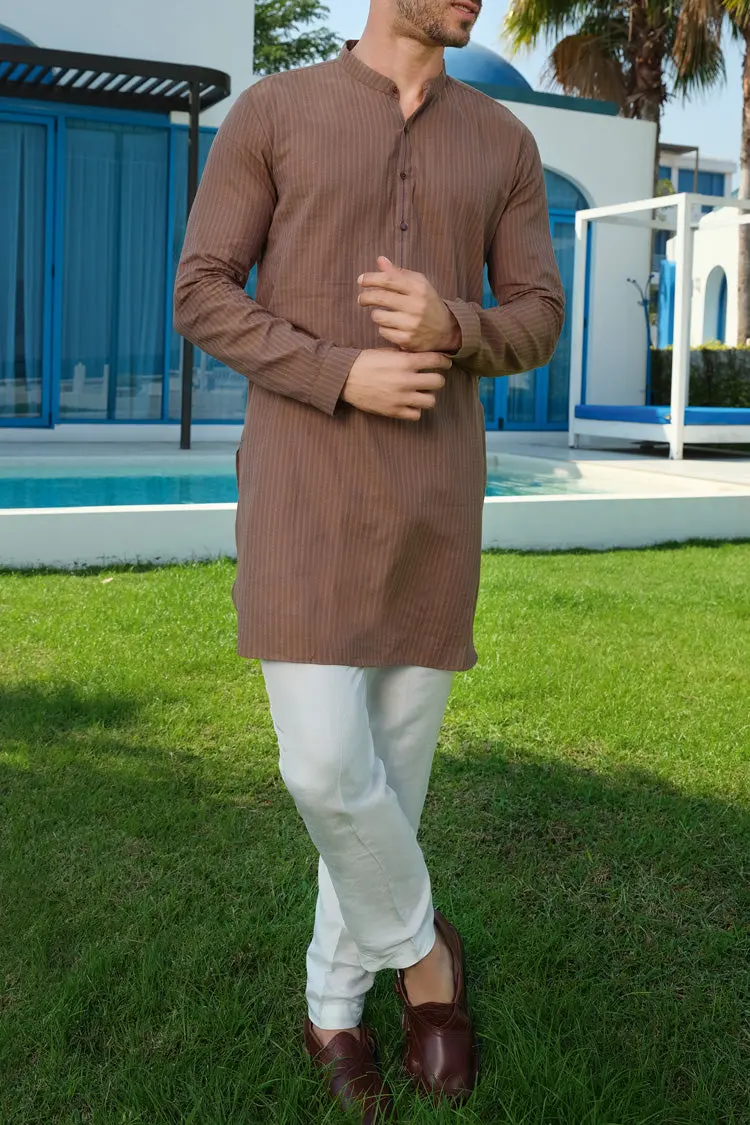 Mustard Bunnat Kurta - Al-K-838 1