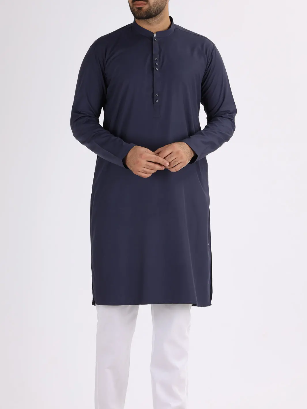Blue Blended Kurta - Al-K-847 1