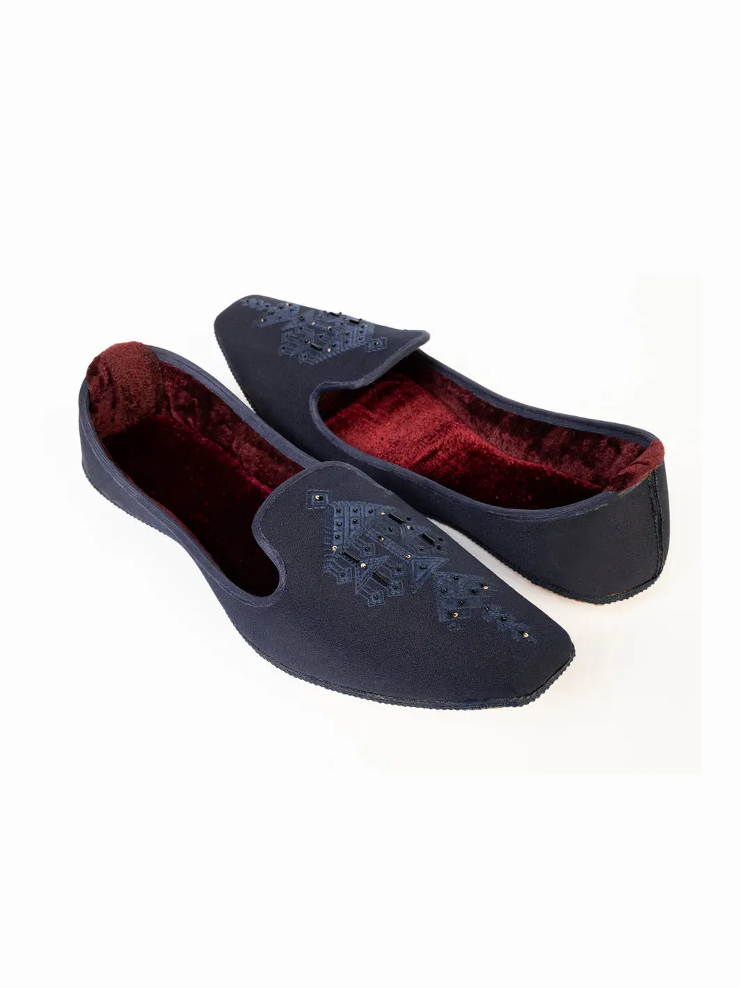 Navy Blue Blended Khussa - Al-Kh-133 1