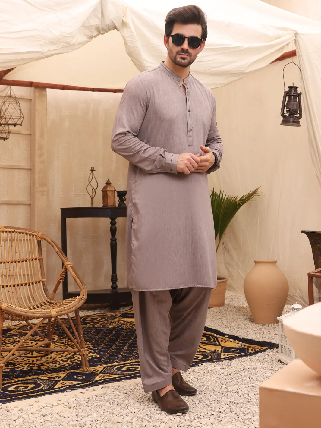 Light Purple Kurta Shalwar - Al-Ks-2644 1