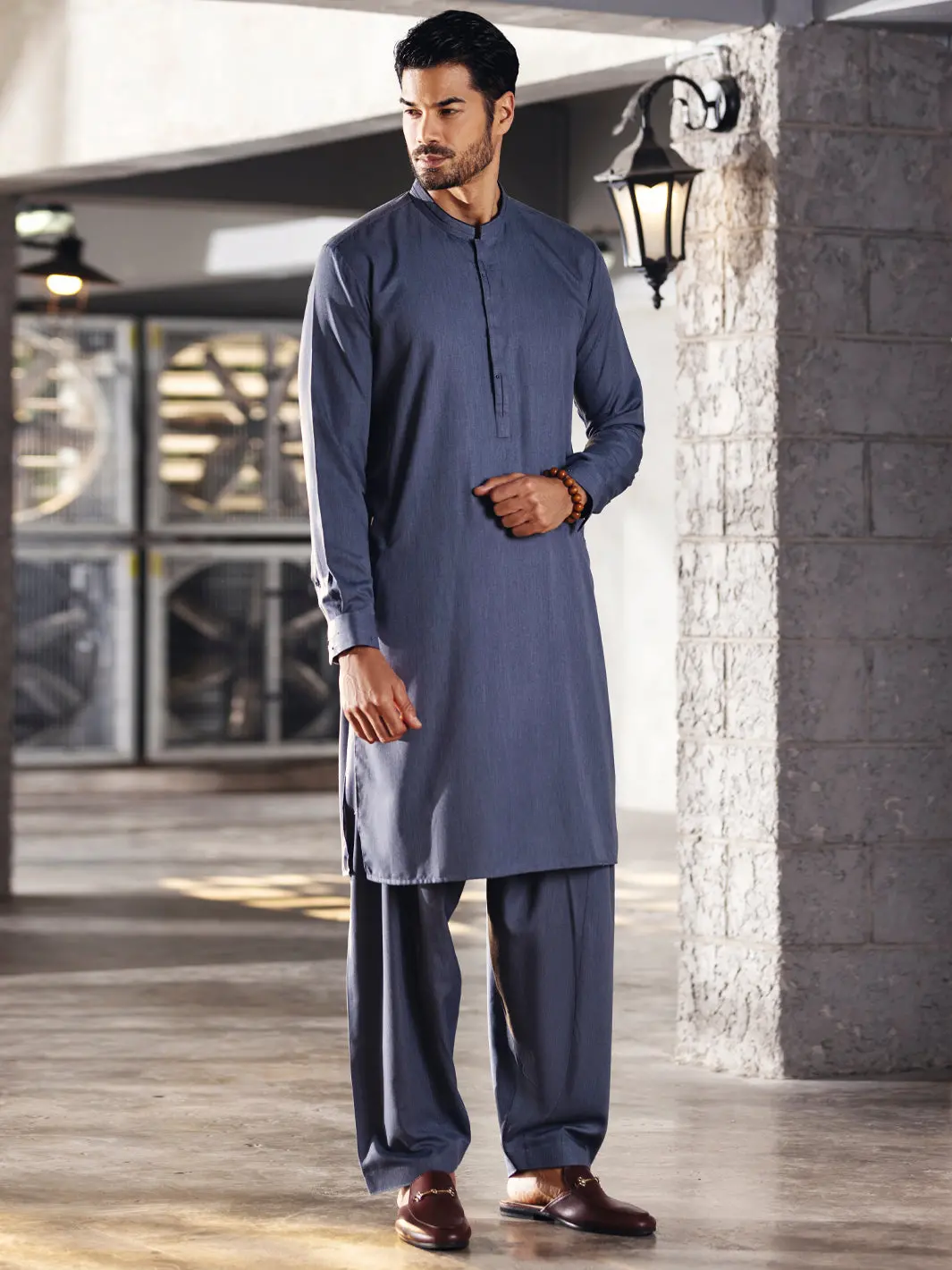 Light Blue Kameez Shalwar - Al-Ks-2667 1
