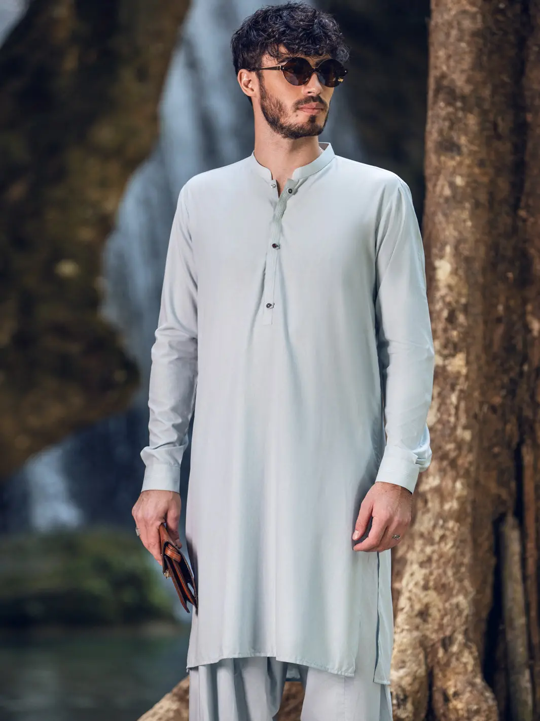 Light Blue Kameez Shalwar - Al-Ks-2887 1