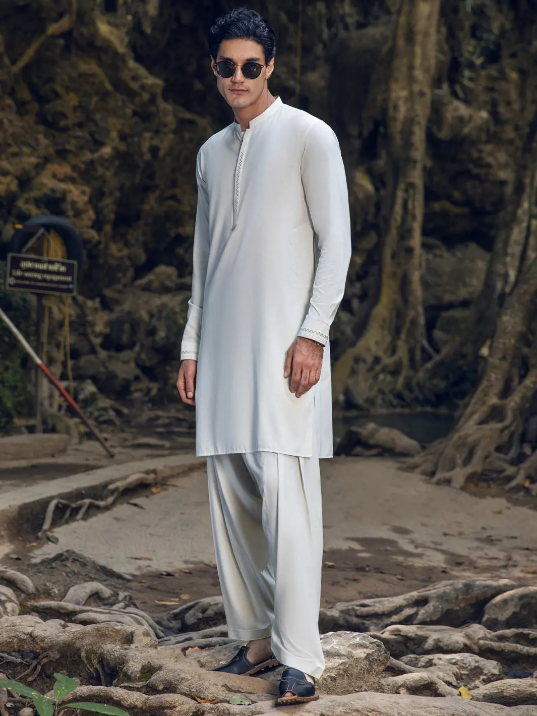 Light Green Kameez Shalwar - Al-Ks-2888 1