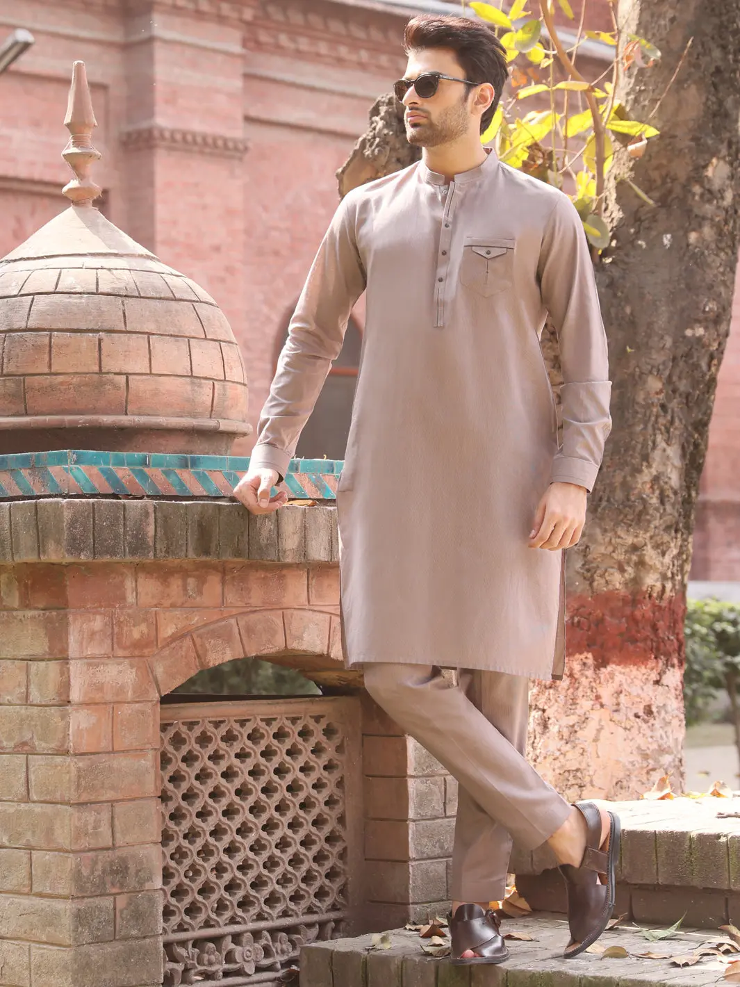 Sand Cotton Kurta Trouser - Al-Kt-2553 1