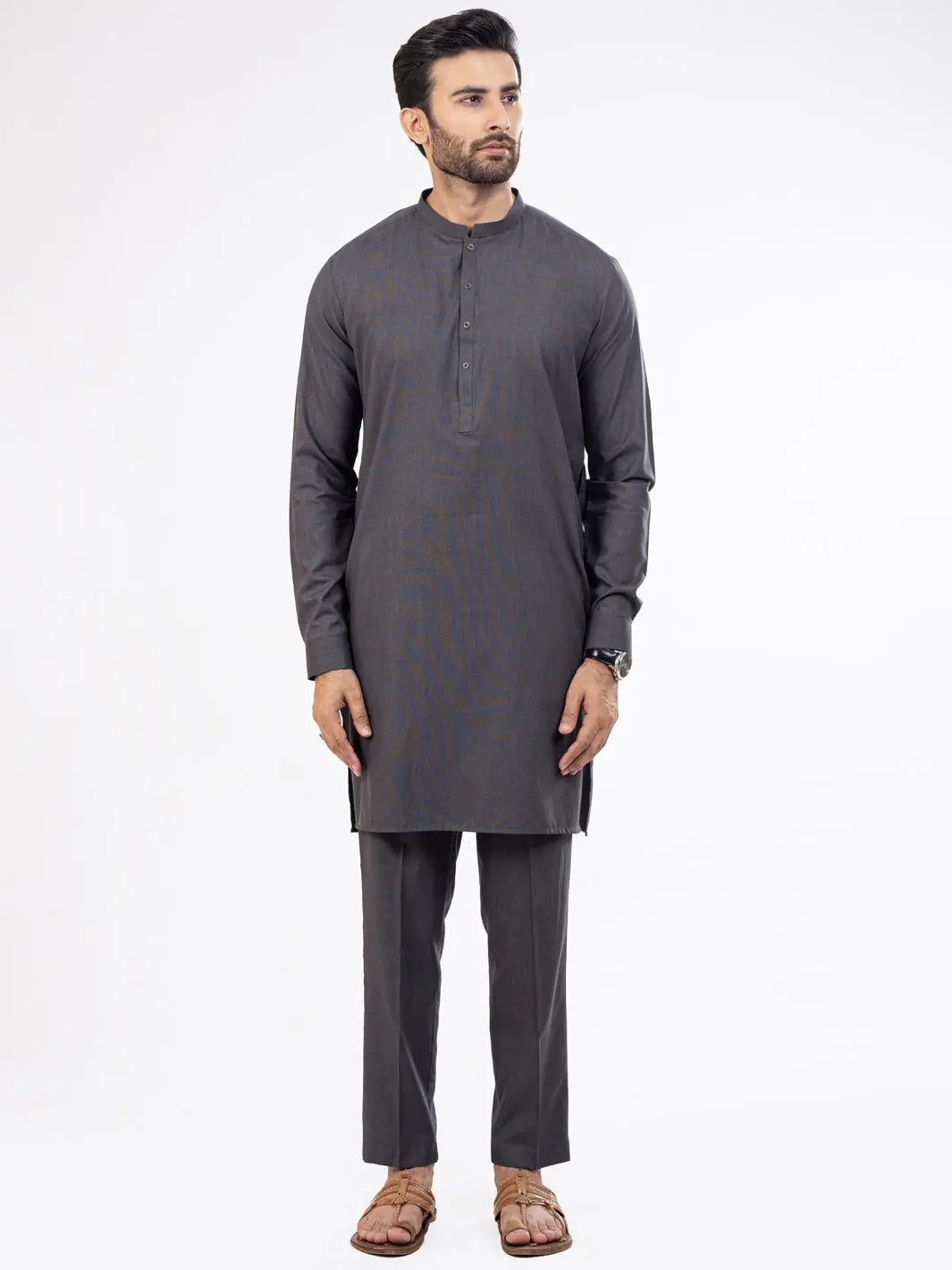 Grey Kurta Trousers - Al-Kt-2917 1