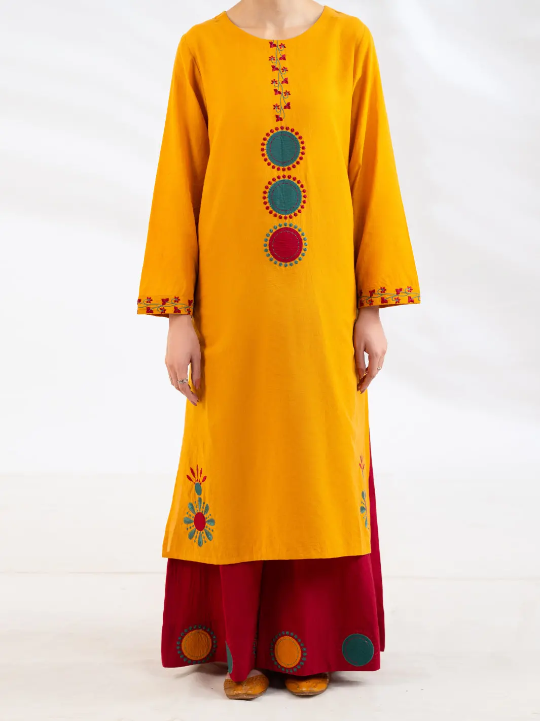 Rust Lawn Kurti - Al-Lk-1167 1