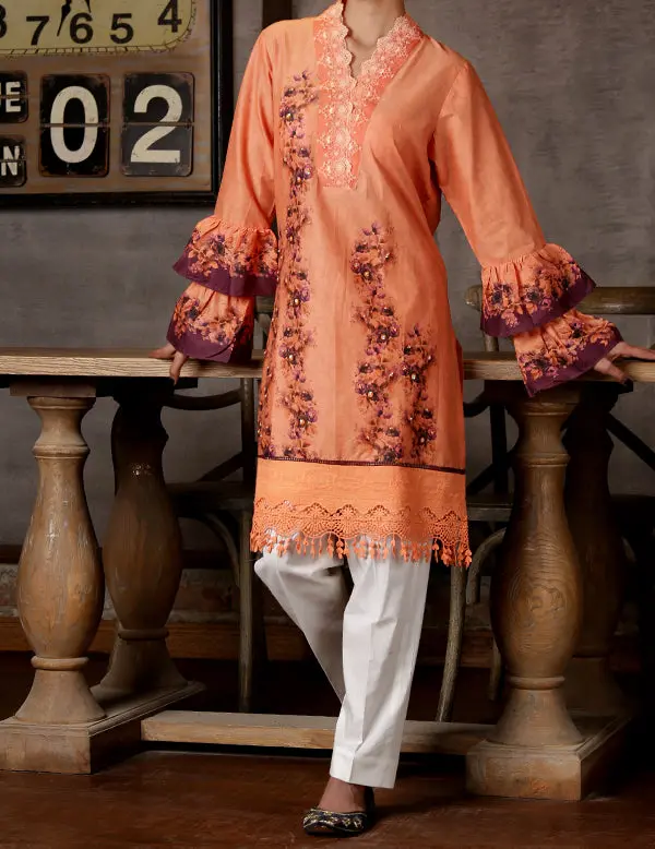Orange Tunic - Lk-565 1