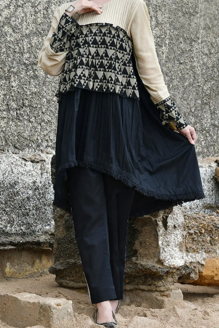 Khaki Cotton Tunic - Lk-620 1