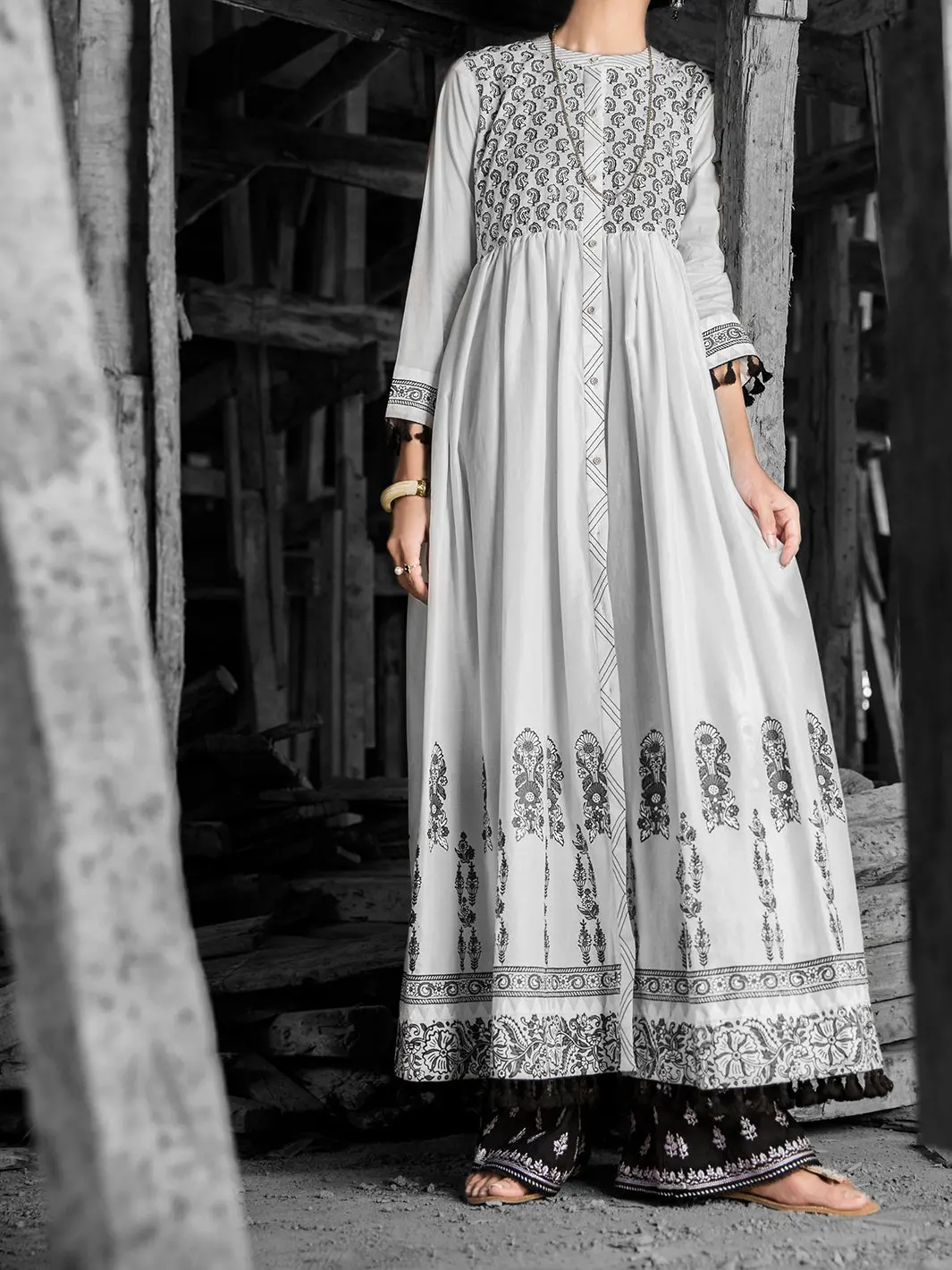 White Lawn Tunic - Lk-699 1