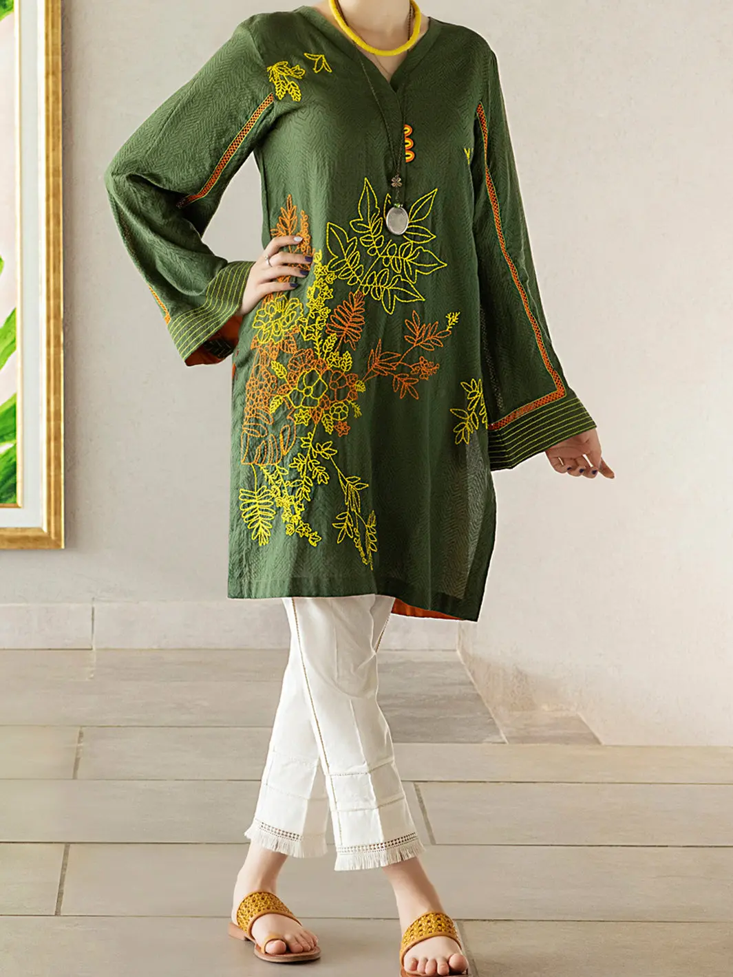Olive Tunic - Al-Lk-788 1