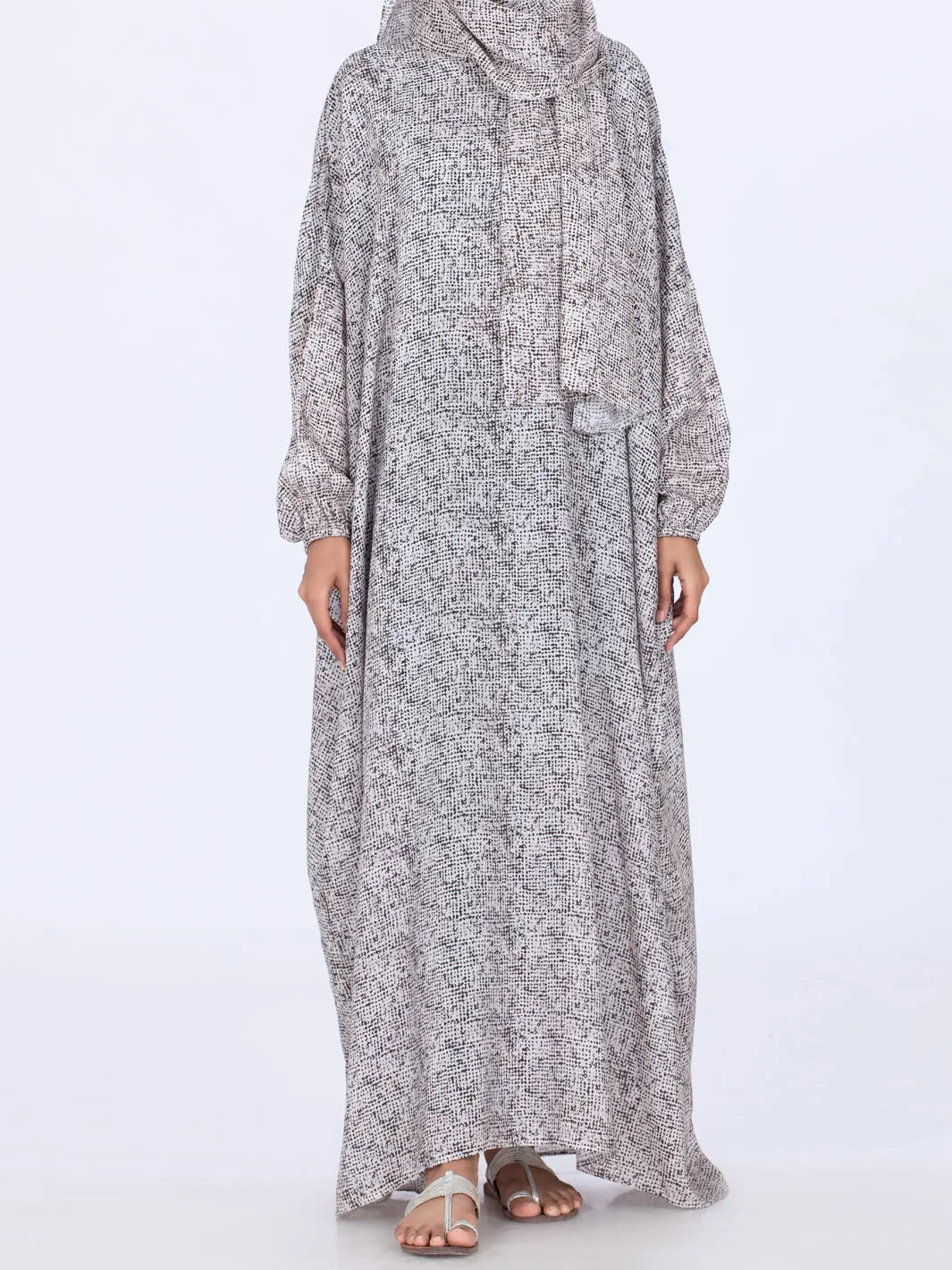 Brown Viscose Salah Robe - Al-Lk-856 1
