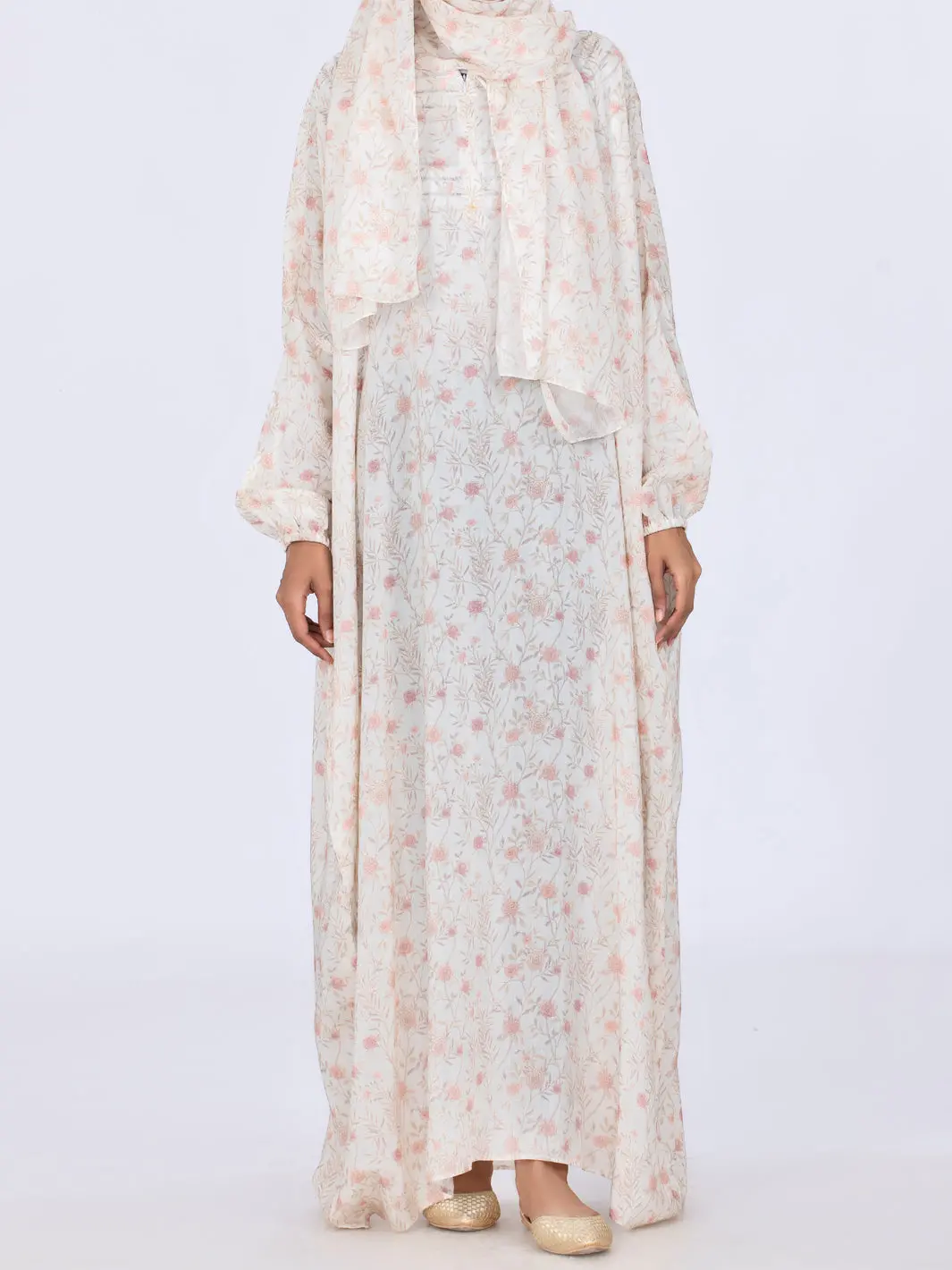 Pink Viscose Salah Robe - Al-Lk-859 1