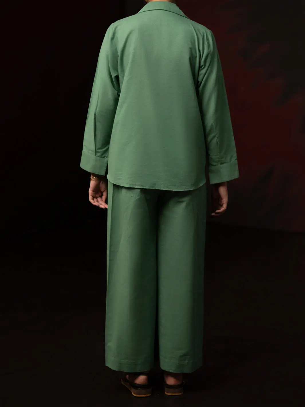 Pistachio Green Light Slub Khaddar 2Pc Stitched - Al-2Ps-Lks-1082 2