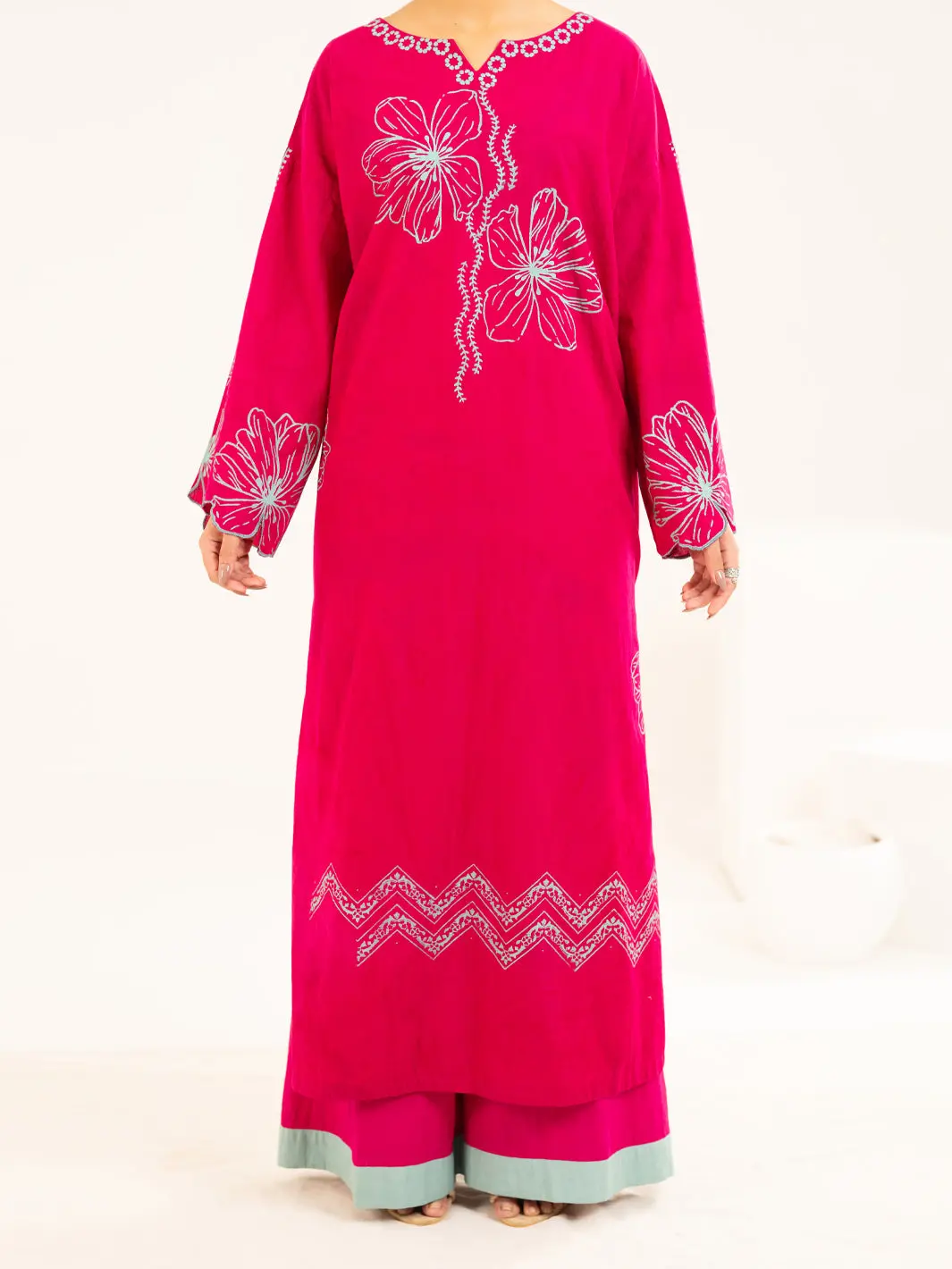 Fuchsia Lawn Stitched 2Pc - Al-2Ps-Lks-1145 1
